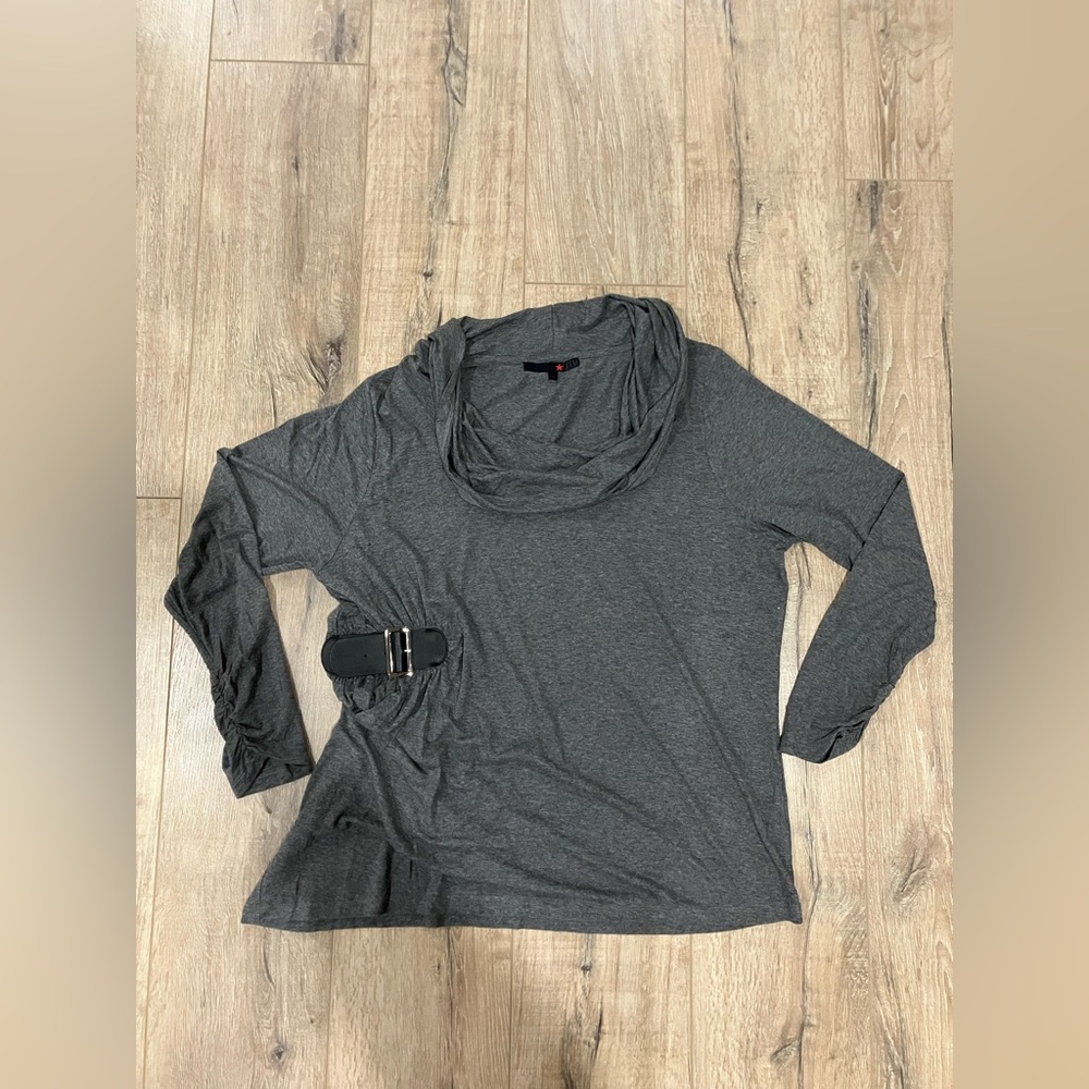 Belted sweater